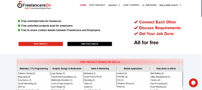 Free marketplace for freelancers