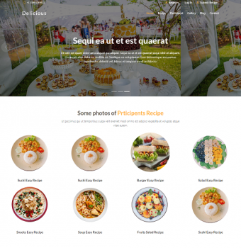 Recipe contest website design